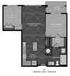 Grisham 1 Bedroom and Den with dimensions Grisham 1 Bedroom and Den with dimensions